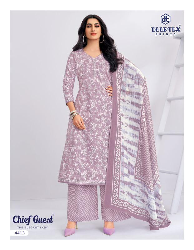 Deeptex chief guest vol-44 two top cotton dress material wholesale pune